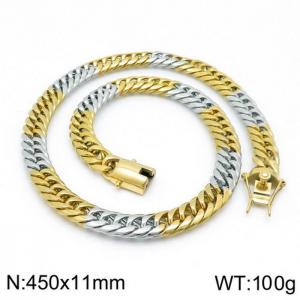 SS Gold-Plating Necklace - KN111334-Z