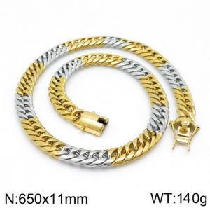 SS Gold-Plating Necklace - KN111338-Z