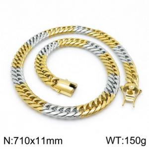 SS Gold-Plating Necklace - KN111339-Z