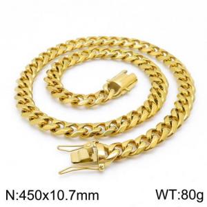 SS Gold-Plating Necklace - KN111358-Z