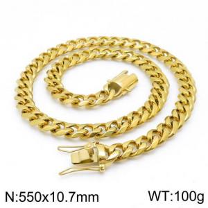 SS Gold-Plating Necklace - KN111360-Z