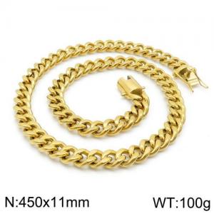 SS Gold-Plating Necklace - KN111370-Z