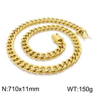 SS Gold-Plating Necklace - KN111375-Z