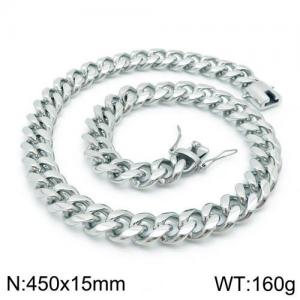 Stainless Steel Necklace - KN111412-Z