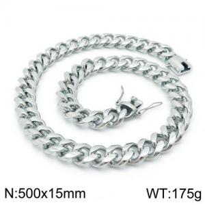 Stainless Steel Necklace - KN111413-Z