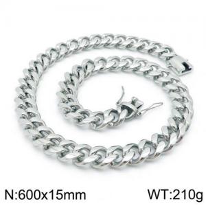 Stainless Steel Necklace - KN111415-Z