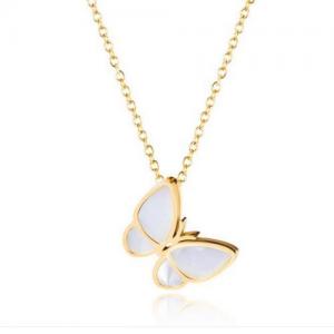 SS Gold-Plating Necklace - KN111648-WGTY