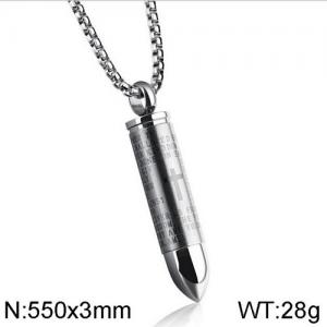 Stainless Steel Necklace - KN111658-WGTY