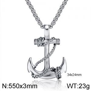 Stainless Steel Necklace - KN111715-WGTY