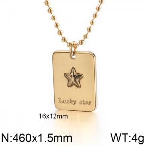 SS Gold-Plating Necklace - KN111790-KFC
