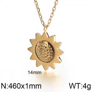 SS Gold-Plating Necklace - KN111793-KFC