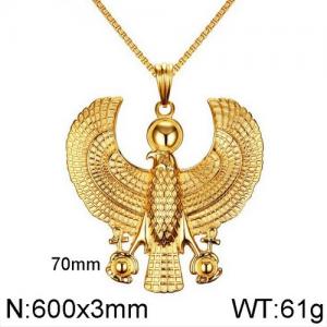 SS Gold-Plating Necklace - KN111924-WGSF