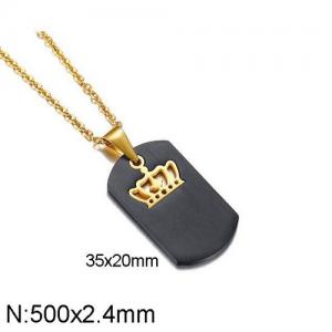 SS Gold-Plating Necklace - KN111925-WGSF
