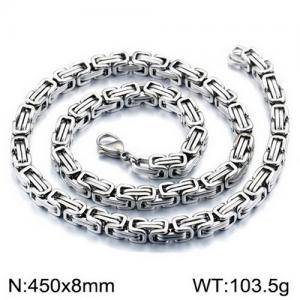 Stainless Steel Necklace - KN111990-Z