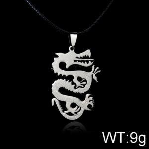 Stainless Steel Necklace - KN112183-WGLN
