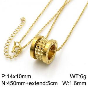 SS Gold-Plating Necklace - KN112237-GC