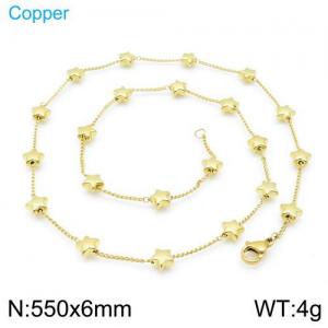 Copper Necklace - KN112348-Z