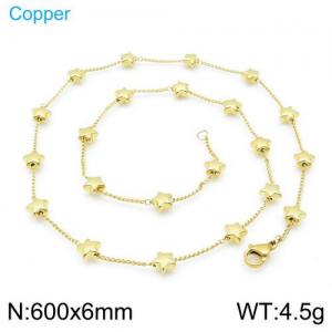 Copper Necklace - KN112349-Z