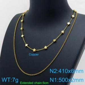 Copper Necklace - KN112382-Z