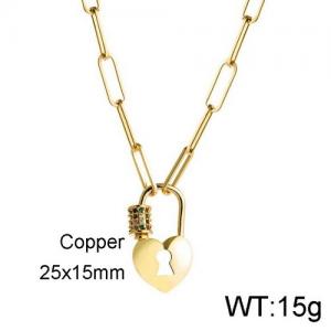 Copper Necklace - KN112432-WGHH