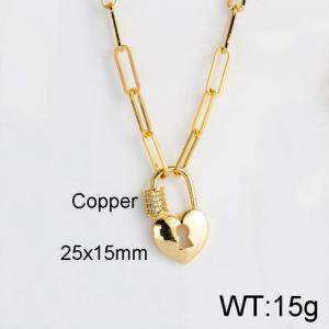 Copper Necklace - KN112433-WGHH
