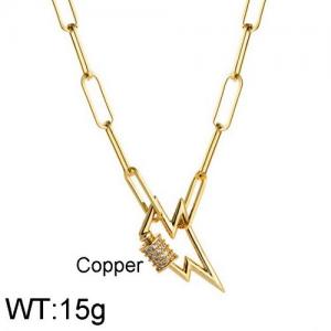 Copper Necklace - KN112436-WGHH