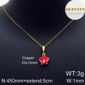 Copper Necklace - KN113470-Z