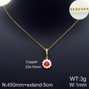 Copper Necklace - KN113471-Z