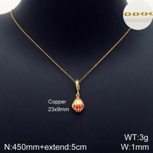 Copper Necklace - KN113475-Z