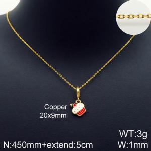 Copper Necklace - KN113478-Z