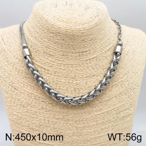 Men 450mm Hip-hop Stainless Steel Twisted Link Chain Necklace - KN113580-Z