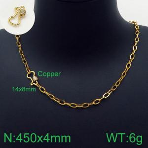 Copper Necklace - KN113661-Z