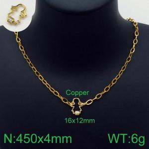 Copper Necklace - KN113662-Z