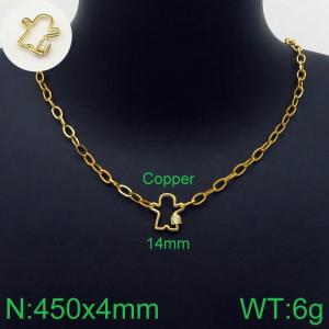 Copper Necklace - KN113663-Z