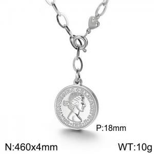 Stainless Steel Necklace - KN113845-Z