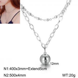 Stainless Steel Necklace - KN113848-Z