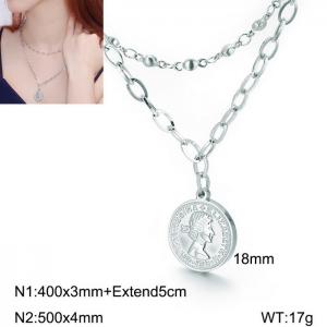 Stainless Steel Necklace - KN113852-Z