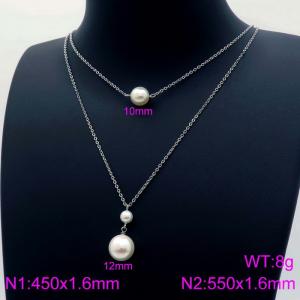 Stainless Steel Necklace - KN114091-Z