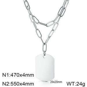 Stainless Steel Necklace - KN114443-Z