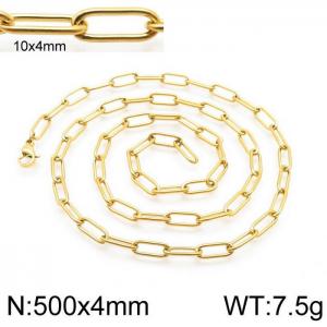 SS Gold-Plating Necklace - KN114677-Z