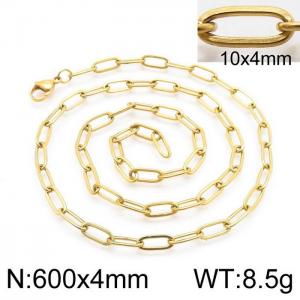 SS Gold-Plating Necklace - KN114686-Z