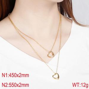 SS Gold-Plating Necklace - KN114912-Z