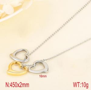 SS Gold-Plating Necklace - KN114922-Z