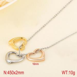 SS Gold-Plating Necklace - KN114923-Z