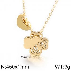 SS Gold-Plating Necklace - KN115134-KFC