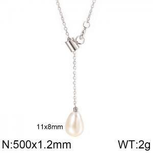 Stainless Steel Necklace - KN115138-KFC