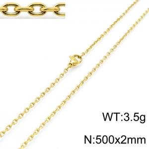 Staineless Steel Small Gold-plating Chain - KN115459-Z