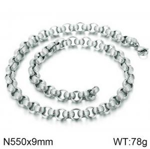 Stainless Steel Necklace - KN115828-Z