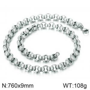 Stainless Steel Necklace - KN115832-Z