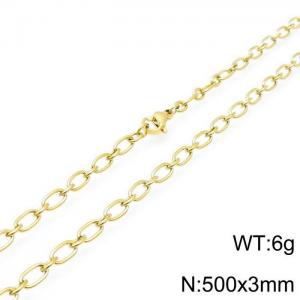 Staineless Steel Small Gold-plating Chain - KN117016-Z